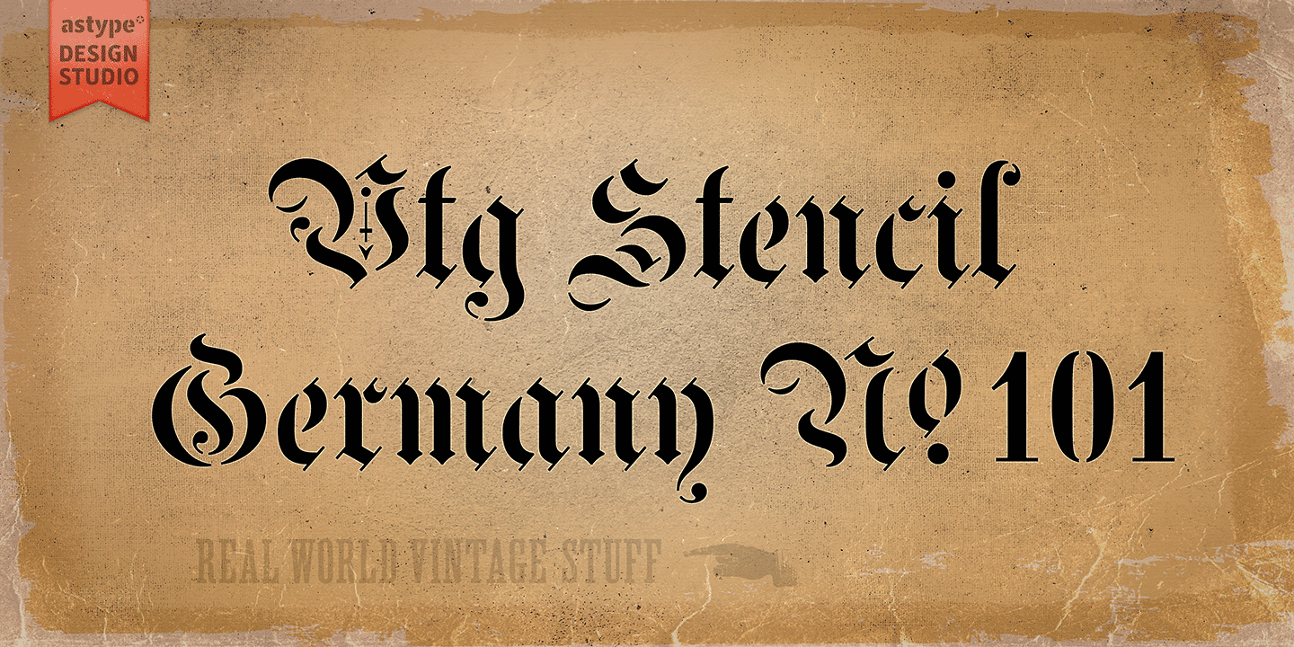 German font in word